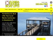 Website Screenshot Florida Dock & Boat Lifts