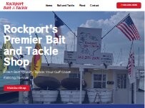 Website Screenshot Rockport Bait and Tackle