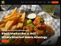 Website Screenshot Black Market Bar+Grill (Avondale)
