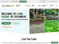 Website Screenshot Lawn Squad of Columbus