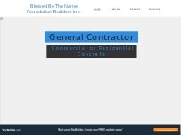 Website Screenshot Blessed Be The Name Foundation /Builders Inc