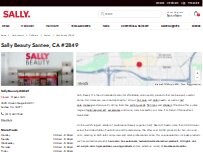 Website Screenshot Sally Beauty
