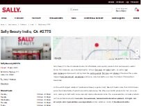 Website Screenshot Sally Beauty