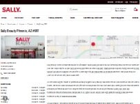 Website Screenshot Sally Beauty