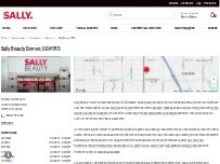Website Screenshot Sally Beauty