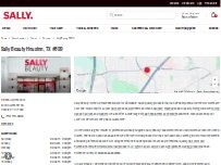 Website Screenshot Sally Beauty