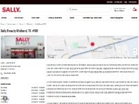 Website Screenshot Sally Beauty
