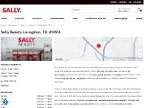 Website Screenshot Sally Beauty