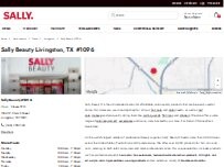 Website Screenshot Sally Beauty