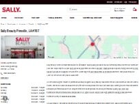 Website Screenshot Sally Beauty