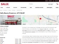 Website Screenshot Sally Beauty