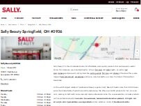 Website Screenshot Sally Beauty
