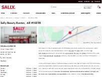 Website Screenshot Sally Beauty