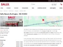 Website Screenshot Sally Beauty