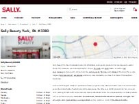 Website Screenshot Sally Beauty