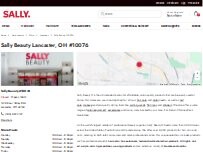 Website Screenshot Sally Beauty