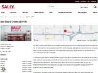 Website Screenshot Sally Beauty
