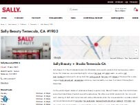 Website Screenshot Sally Beauty
