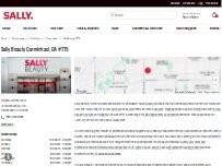 Website Screenshot Sally Beauty