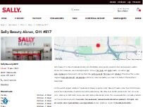 Website Screenshot Sally Beauty