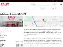 Website Screenshot Sally Beauty