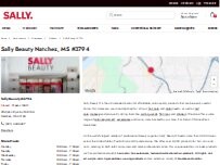 Website Screenshot Sally Beauty