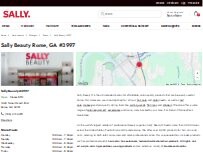 Website Screenshot Sally Beauty