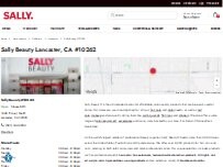 Website Screenshot Sally Beauty