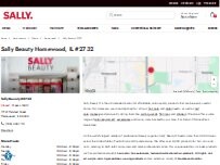 Website Screenshot Sally Beauty