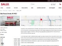 Website Screenshot Sally Beauty