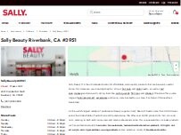 Website Screenshot Sally Beauty
