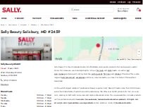 Website Screenshot Sally Beauty