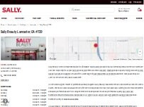 Website Screenshot Sally Beauty