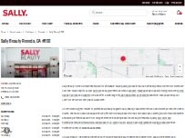 Website Screenshot Sally Beauty