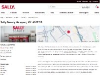 Website Screenshot Sally Beauty