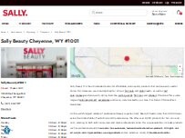 Website Screenshot Sally Beauty