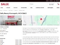 Website Screenshot Sally Beauty