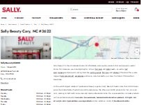 Website Screenshot Sally Beauty