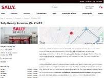 Website Screenshot Sally Beauty