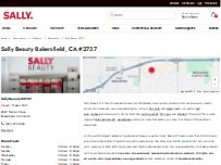 Website Screenshot Sally Beauty
