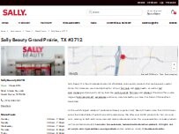Website Screenshot Sally Beauty