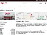 Website Screenshot Sally Beauty