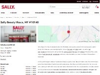 Website Screenshot Sally Beauty