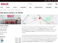 Website Screenshot Sally Beauty