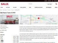 Website Screenshot Sally Beauty