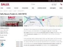 Website Screenshot Sally Beauty