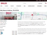 Website Screenshot Sally Beauty