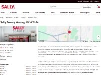 Website Screenshot Sally Beauty