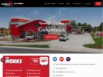Website Screenshot Tommy's Express® Car Wash