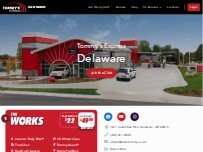 Website Screenshot Tommy's Express® Car Wash